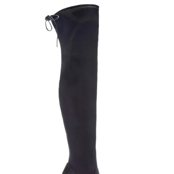 Chinese Laundary Krush Over the Knee Boot Black Pull On Tie Back Size 6 - Picture 2 of 11